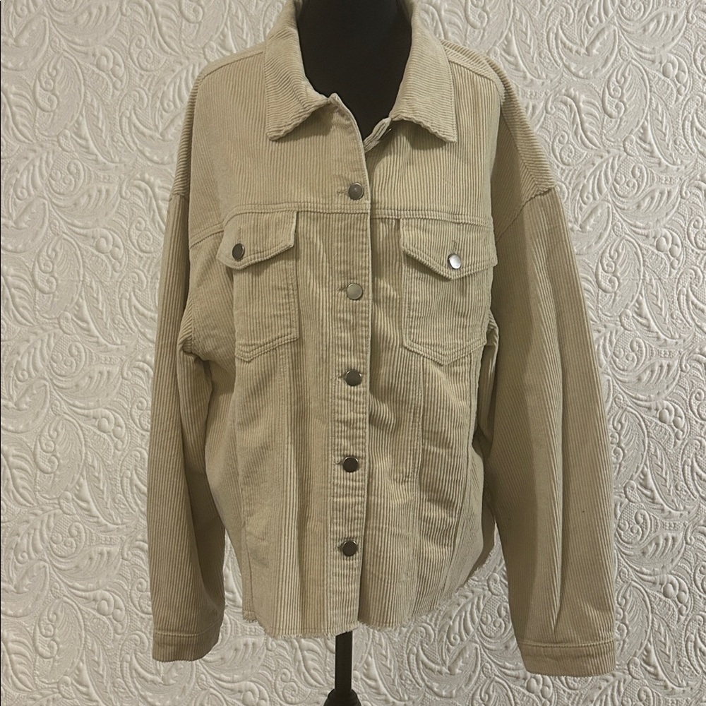 SHEIN Beige Utility Jacket